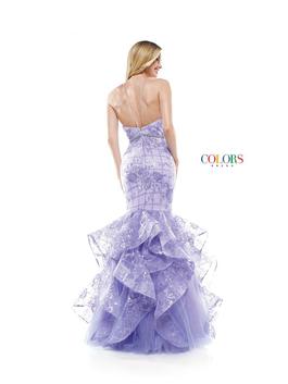Style 2239 Colors Purple Size 14 Prom Pageant Pattern Mermaid Dress on Queenly
