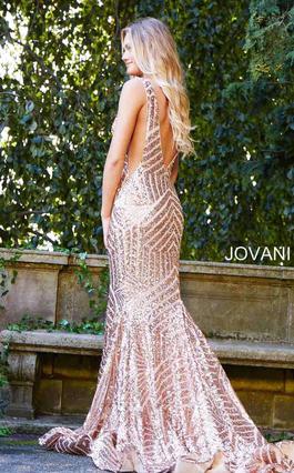 Style 59762 Jovani Gold Size 10 Prom Pattern Pageant Mermaid Dress on Queenly