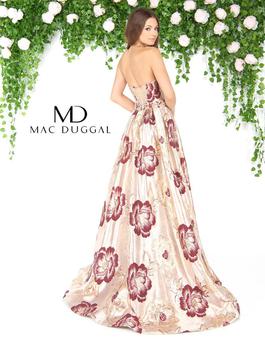 Style 79169 Mac Duggal Gold Size 10 Floral Prom Ball gown on Queenly
