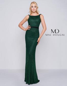 Style 4709 Mac Duggal Green Size 8 Prom Straight Dress on Queenly