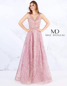 Style 20114 Mac Duggal Pink Size 10 Pattern Tall Height A-line Dress on Queenly