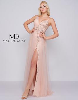 Style 50546 Mac Duggal Pink Size 4 Tall Height Prom Side slit Dress on Queenly
