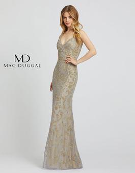 Style 5137 Mac Duggal Gold Size 16 Prom Pageant Mermaid Dress on Queenly