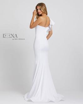 Style 67156 Mac Duggal White Size 8 One Shoulder Prom Mermaid Dress on Queenly