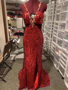 Studio 17 Red Size 4 Pageant Holiday Tall Height Side slit Dress on Queenly