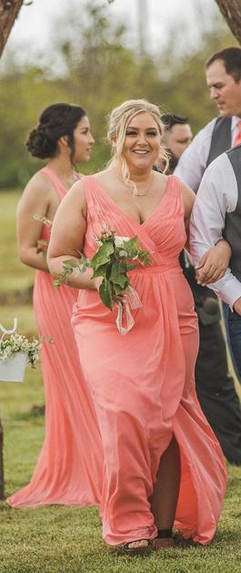 David's Bridal Pink Size 16 Plus Size Bridesmaid A-line Dress on Queenly