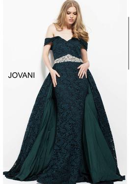 Jovani Green Size 12 Floor Length Ball gown on Queenly