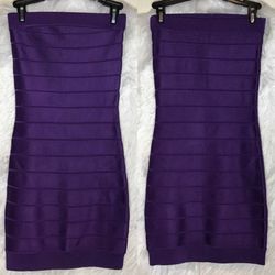 French Connection Purple Size 4 Strapless Cocktail Dress on Queenly