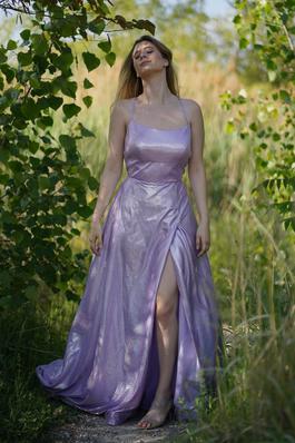 Purple Size 6 Side slit Dress on Queenly