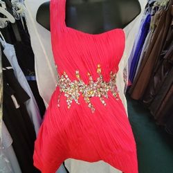 Style 7187 MAC DUGGAL Pink Size 4 $300 Mini Prom Cocktail Dress on Queenly