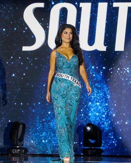 Sherri Hill Blue Size 4 Pageant Tall Height Straight Dress on Queenly