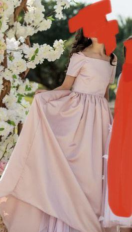 Custom Daisy Tarsi Miami Pink Size 0 Flower Girl Train Dress on Queenly