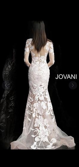Jovani Nude Size 12 Prom Mermaid Dress on Queenly