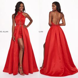 Rachel Allan Red Size 4 Jumpsuit Dress on Queenly
