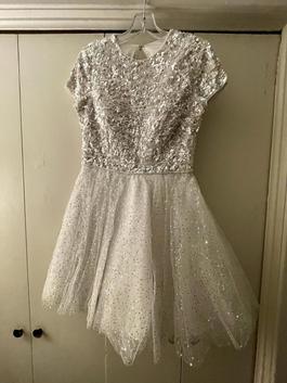 Sherri Hill White Size 10 Tulle Sunday Studded Cocktail Dress on Queenly