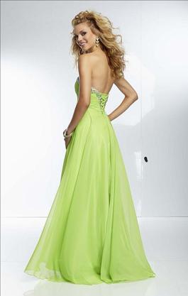 Style 85267A Mori Lee Green Size 16 Sequin Lime A-line Dress on Queenly
