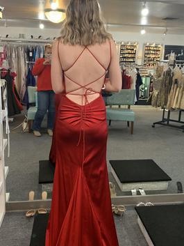 Sherri Hill Red Size 6 Cut Out Spaghetti Strap Mermaid Dress on Queenly