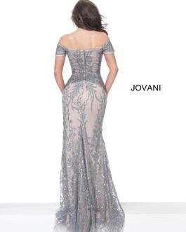 Style 02083 Jovani Silver Size 18 Plus Size Tall Height A-line Dress on Queenly