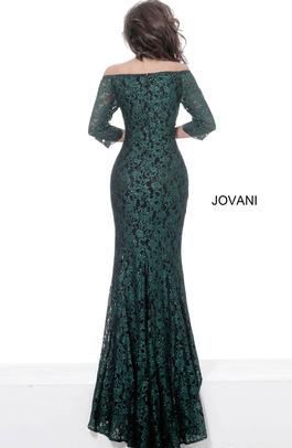 Style 03349 Jovani Green Size 20 Plus Size Tall Height Mermaid Dress on Queenly