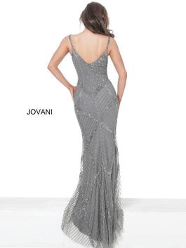 Style 2727 Jovani Silver Size 12 Tall Height Sequin Mermaid Dress on Queenly