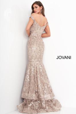 Style 03264 Jovani Gold Size 18 Plus Size Tall Height Mermaid Dress on Queenly