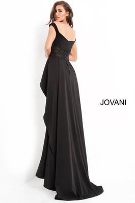 Style 04460 Jovani Black Size 10 Tall Height Mermaid Dress on Queenly