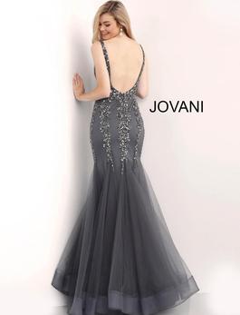 Style 63700 Jovani Black Size 16 Jewelled Plus Size Tall Height Sequin Mermaid Dress on Queenly