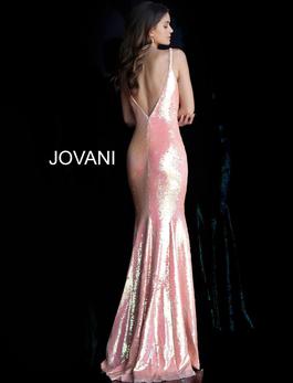 Style 65070 Jovani Pink Size 12 Tall Height Sequin Mermaid Dress on Queenly