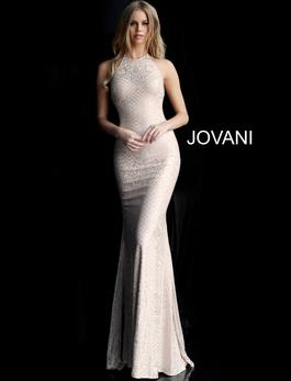 Style 60137 Jovani Pink Size 2 Fitted Tall Height Mermaid Dress on Queenly