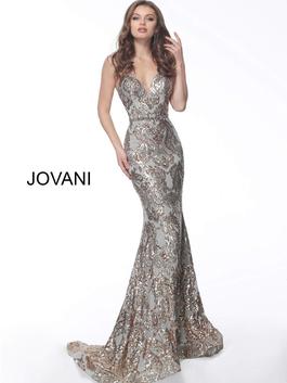 Style 67347 Jovani Gold Size 6 Tall Height Mermaid Dress on Queenly