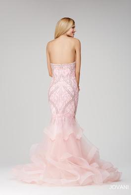 Style 31551 Jovani Pink Size 10 Strapless Tall Height Mermaid Dress on Queenly