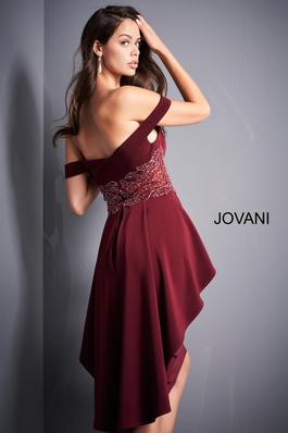 Style 04461 Jovani Red Size 14 Plus Size Tall Height Cocktail Dress on Queenly