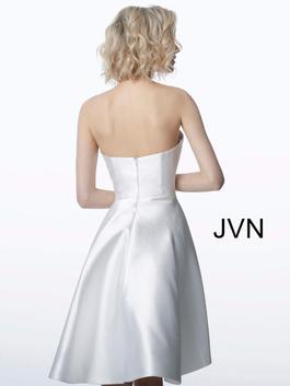 Style JVN4362 Jovani White Size 6 Strapless Tall Height Cocktail Dress on Queenly