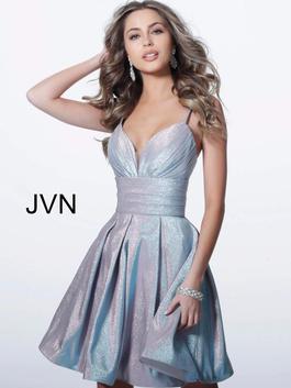 Style JVN2093 Jovani Purple Size 0 Flare Tall Height Cocktail Dress on Queenly