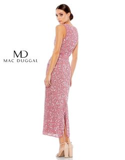 Style 93550D Mac Duggal Pink Size 12 Sequin Cocktail Dress on Queenly