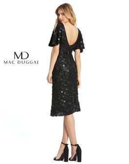 Style 4988D Mac Duggal Black Size 8 Sequin Wedding Guest Fully-beaded Cocktail Dress on Queenly