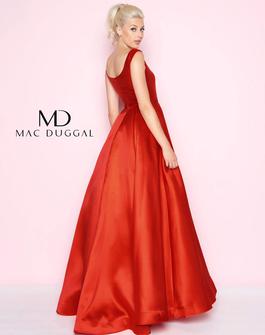 Style 66564L Mac Duggal Red Size 8 Tall Height Pockets A-line Dress on Queenly