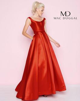 Style 66564L Mac Duggal Red Size 8 Tall Height Pockets A-line Dress on Queenly