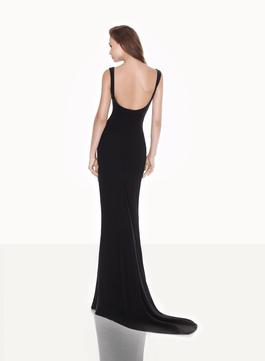 Style 92600 Tarik Ediz Black Size 10 Holiday Sorority Formal Side slit Dress on Queenly