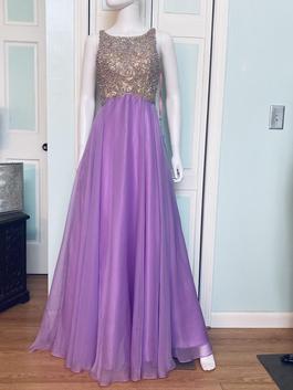 Blush Prom Purple Size 6 A-line Dress on Queenly