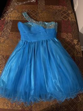 Ariadne Blue Size 18 Floor Length Sunday Ball gown on Queenly