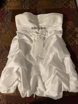 AnnyLy White Size 22 Cotillion Mini Ball gown on Queenly
