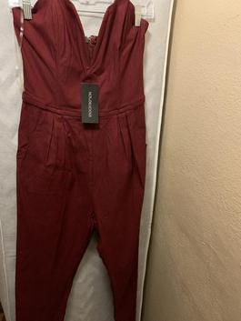 Hot & Delicious Red Size 6 Pockets Jumpsuit Dress on Queenly