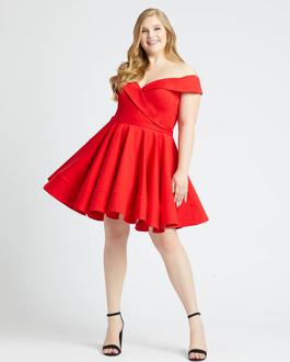 Style 48887 Mac Duggal Red Size 16 A-line Pockets Cocktail Dress on Queenly