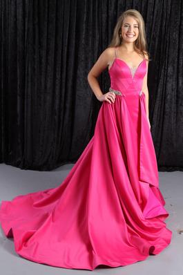 Rachel Allan Pink Size 2 Spaghetti Strap Prom Jewelled Ball gown on Queenly