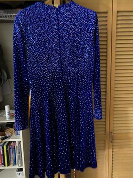 Johnathan Kayne Blue Size 14 Jersey Cocktail Dress on Queenly