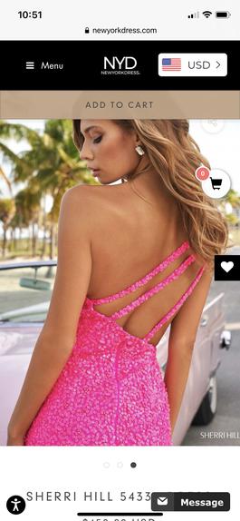 Sherri Hill Pink Size 6 Straight Dress on Queenly