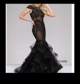 Jovani Black Size 8 Mermaid Dress on Queenly