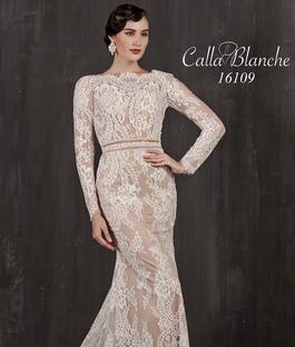 Style 16109 Calla Blanche White Size 10 Ivory Mermaid Dress on Queenly