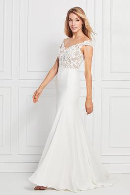 Style 12201 Watters White Size 14 Ivory A-line Dress on Queenly